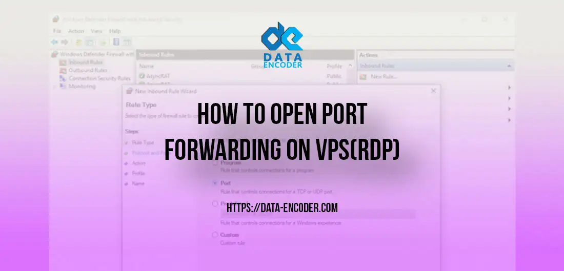 How to open port forwarding on VPS(RDP)